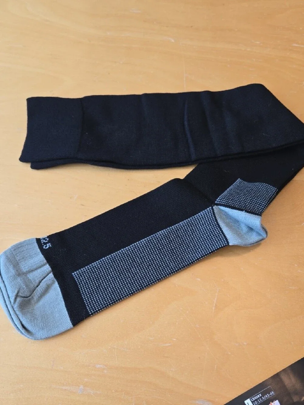 SLT Black & Gray Compression Travel Socks